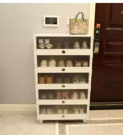 Free installation of shoebox storage box transparent shoe shoe cabinet ...