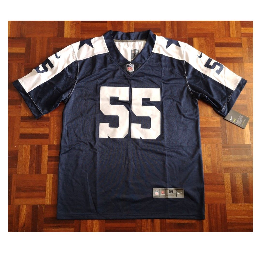 Nike Men's Dallas Cowboys Leighton Vander Esch #55 Navy Game Jersey