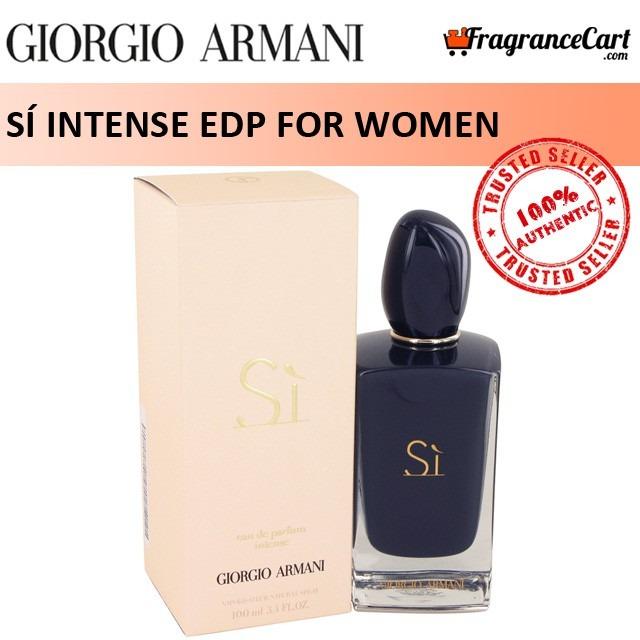 Giorgio Armani Si Intense EDP for Women (100ml) Sì Eau de Parfum Extreme  Black [Brand New 100% Authentic Perfume], Beauty & Personal Care, Fragrance  & Deodorants on Carousell