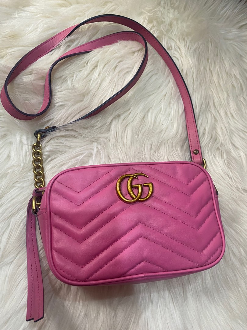 Gucci camera bag pink, Barang Mewah, Tas & Dompet di Carousell
