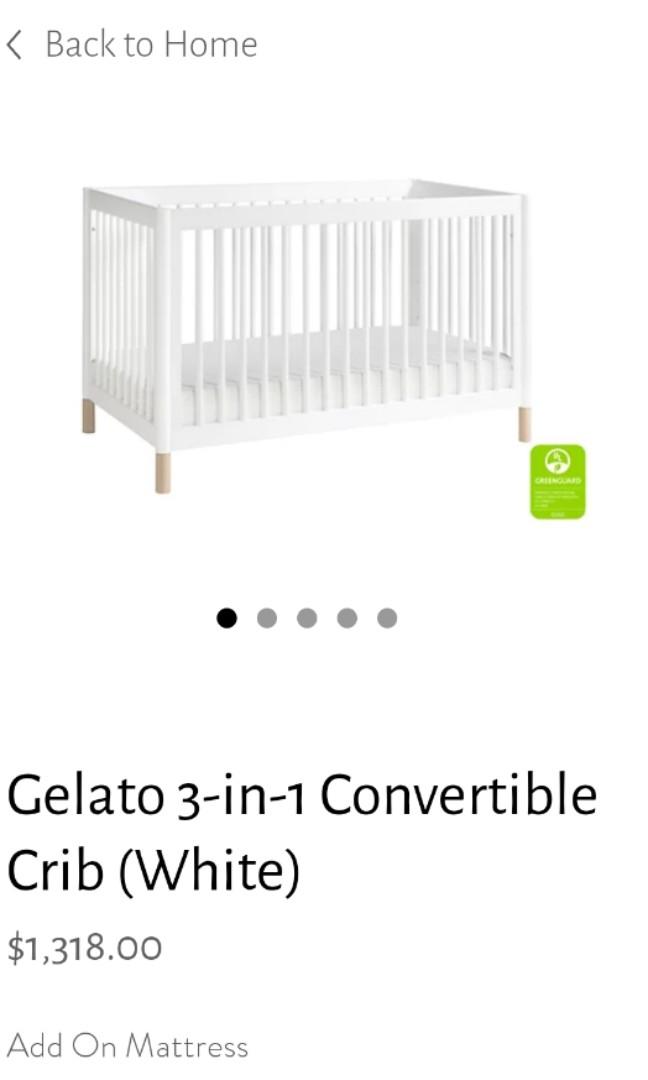 Hatchery Crib Babyletto Gelato 3 in 1 Convertible Crib with BRAND NEW