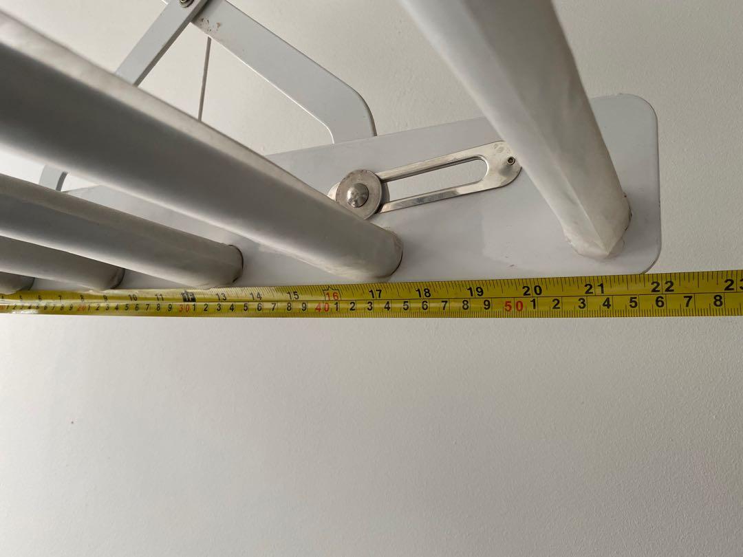 HDB BTO Ceiling Mounted Laundry Drying Rack manual pulley, Furniture