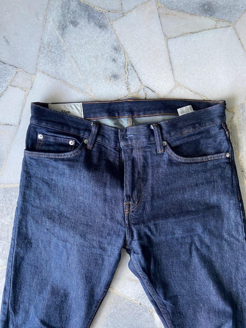 H&m slim 2025 selvedge jeans