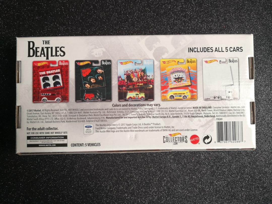 Hot Wheels The Beatles 5 Car Boxset Premium Pop Culture 2017, Hobbies ...