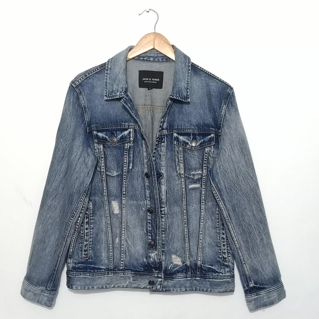 JACK JONES Mens Denim Jacket Men s Fashion Coats Jackets and