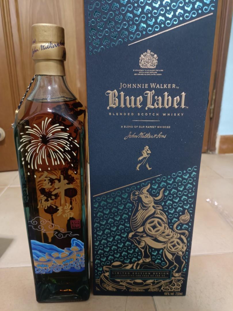 Johnnie Walker Blue Label Ox year limited edition, Food ...