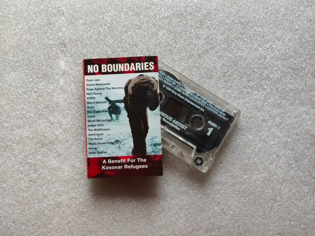Kaset pita alternative rock britpop kompilasi NO BOUNDARIES pearl jam
