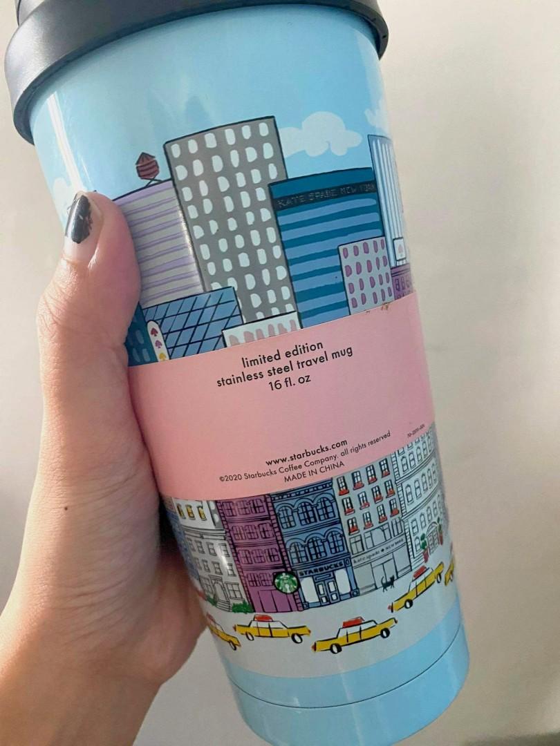 Kate Spade x Starbucks Stainless Steel Tumbler Mug 16oz, Furniture