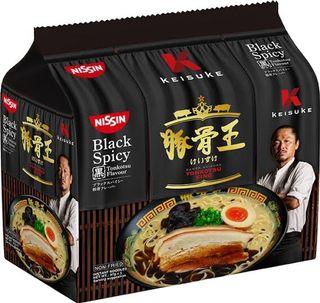 Keisuke Nissin Black Spicy Tonkatsu Ramen Instant Noodles 97g x 5pcs