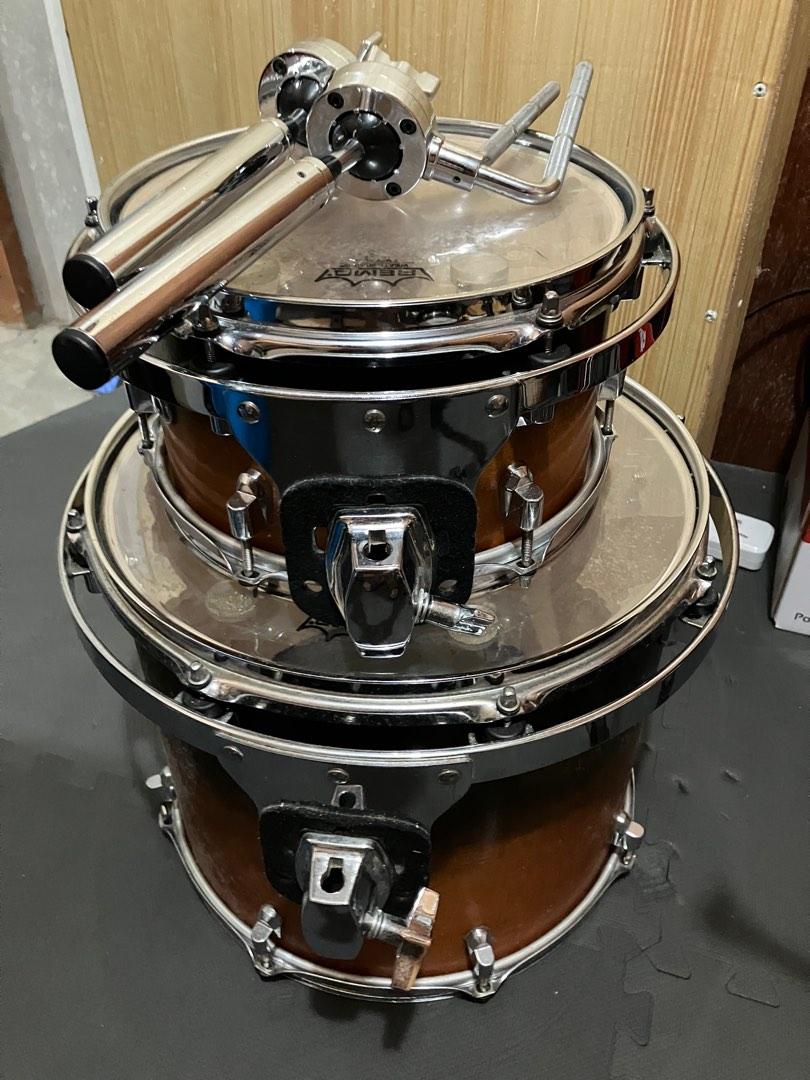 Drums rack/floor toms (Keller maple wood) (Category: Musical Instruments) located in Cainta. Submitted by herbiboy802 (Listing ID 1190551913, Image 1). Description: Selling my keller maple toms - sizes are 10x5.5 and 14x12 - shells are keller maple wood with DSS Isolation tom mounts (all bought from drummaker.com in the US) - ISO mounts are connected to Gibraltar tom brackets - both toms come with Remo clear emperor (batter side) and Remo clear a