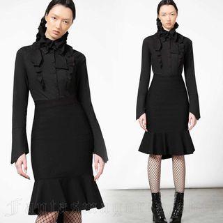 Killstar goth rockabilly mid length skirt.