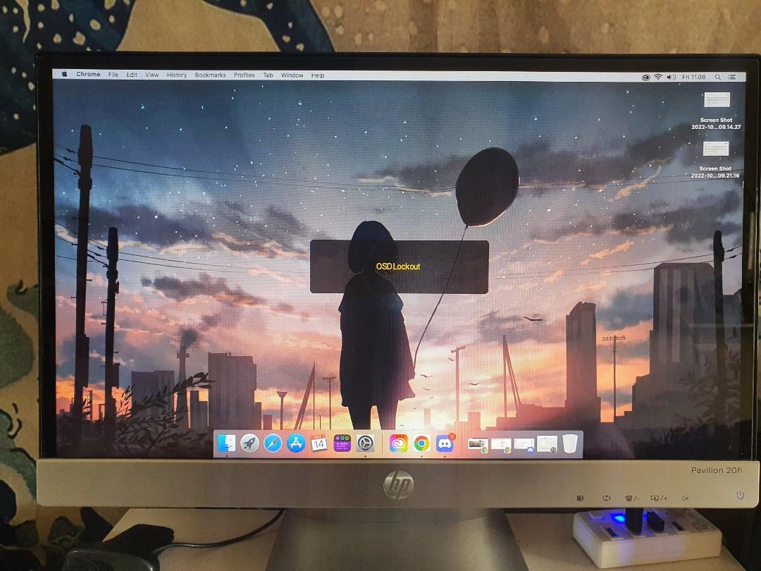 Layar Monitor PC HP pavilion 20fi murah, Elektronik, Komputer, Lainnya