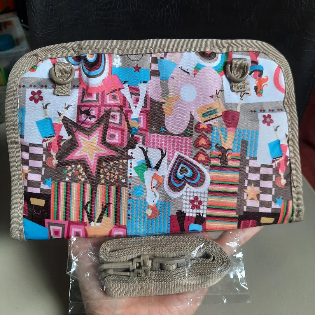 LeSportsac Wallet Sling Bag Purse Pouch, Women's Fashion, Bags