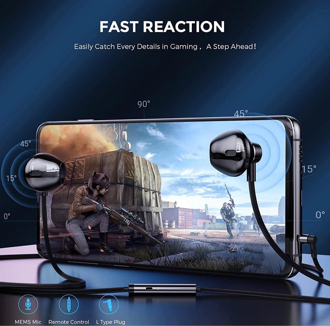 Linklike Wired Earbuds Earphones Hi Res Dual Drivers in Ear