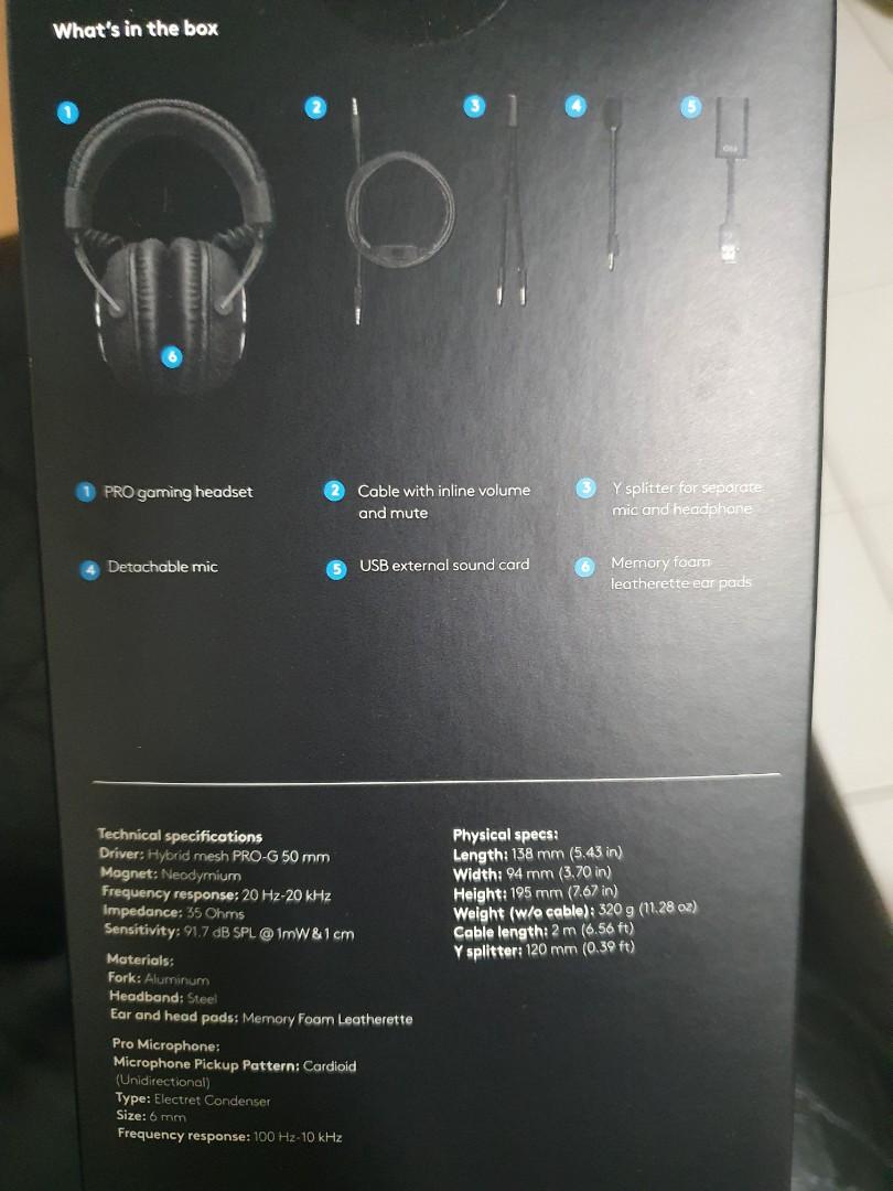 Logitech g pro hotsell headset serial number