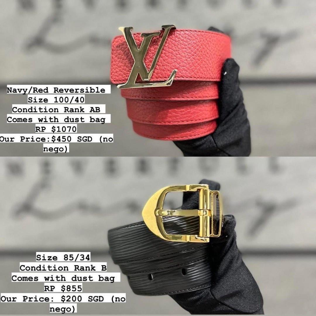 Louis Vuitton and Chanel Belts for sale, Luxury, Bags & Wallets on Carousell