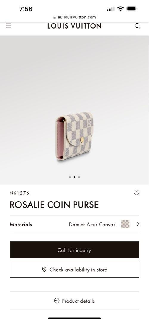Shop Louis Vuitton DAMIER 2022 SS Rosalie coin purse (N61276, N64423) by  Maisondesoeur