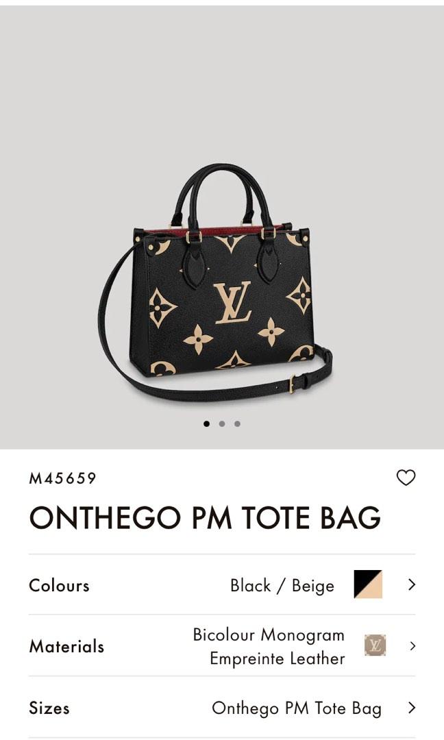 Louis Vuitton Onthego PM Tote M45654 at 1stDibs  onthego pm tote bag,  cabas onthego pm louis vuitton, lv onthego pm
