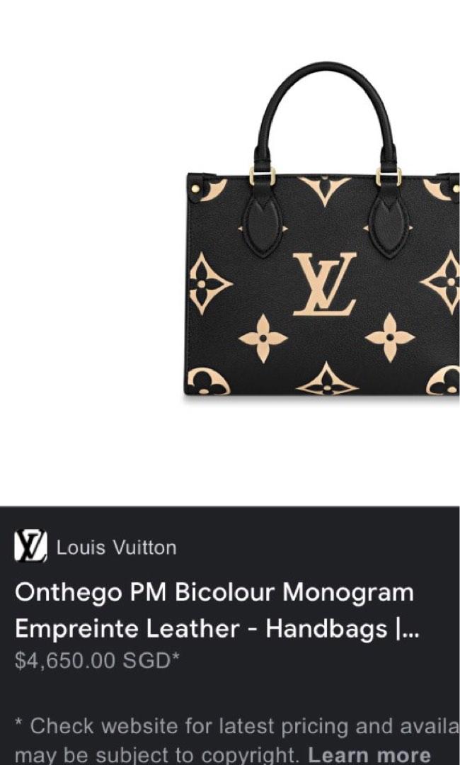 Louis Vuitton Monogram Empreinte Bicolour Onthego MM - BAGAHOLICBOY