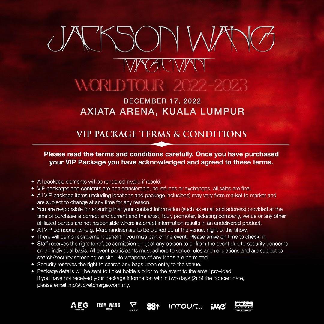 LAST [Magic 2] Jackson Wang Magic Man World Tour 2022 Kuala Lumpur