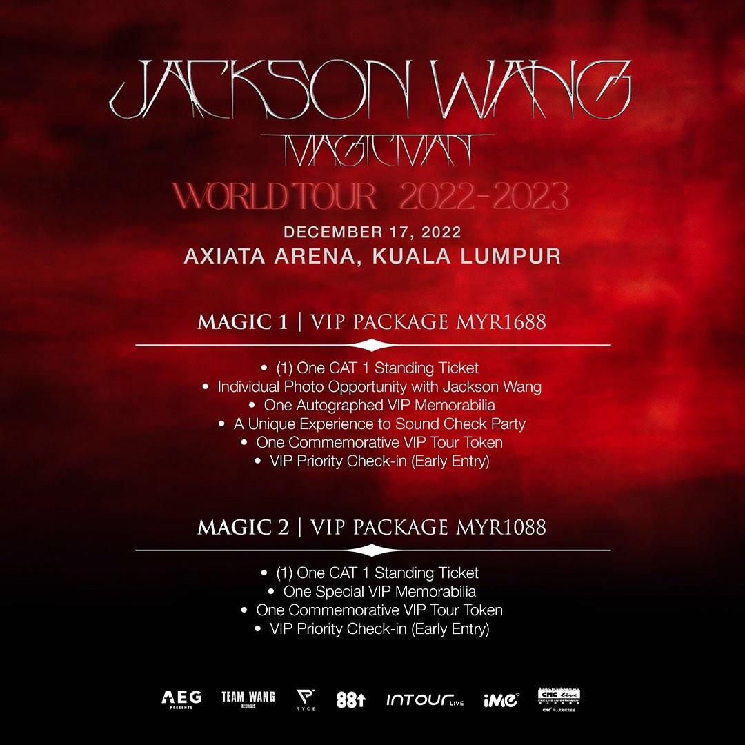 [Magic 2 & CAT 1] Jackson Wang Magic Man World Tour 2022 Kuala Lumpur