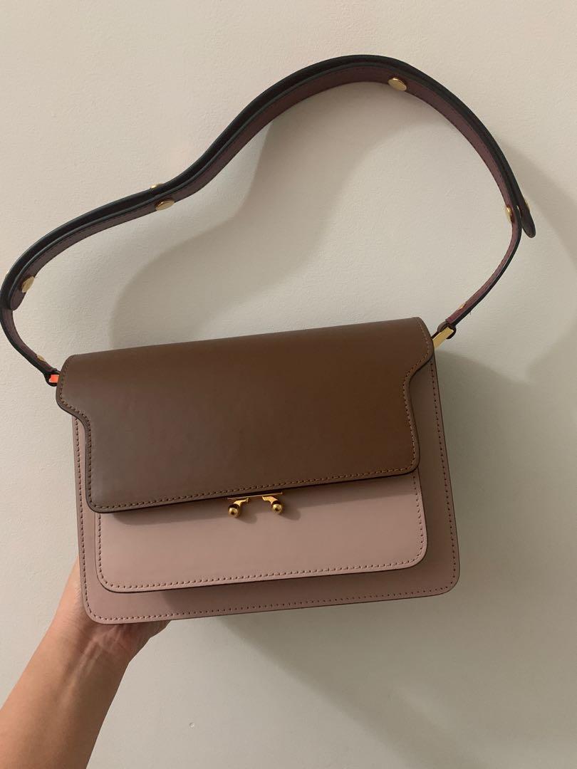Marni trunk hot sale bag pink
