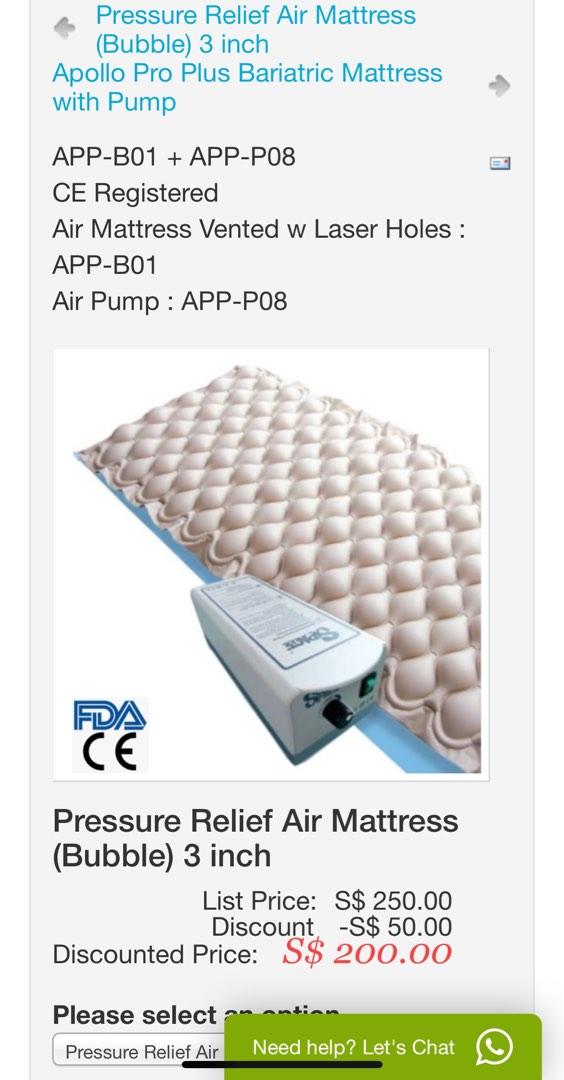 Mattress Air Cushion (prevent bed sores), Health & Nutrition, Assistive