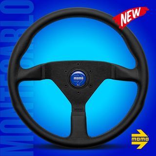 MOMO Montecarlo Blue 350mm Steering Wheel