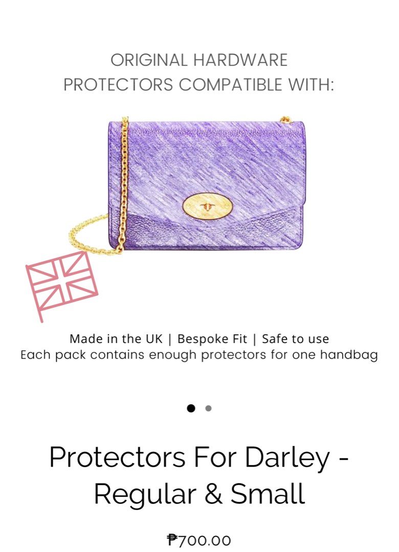 Mulberry Mini Darley Bag Hardware Protector, Hobbies & Toys, Stationary