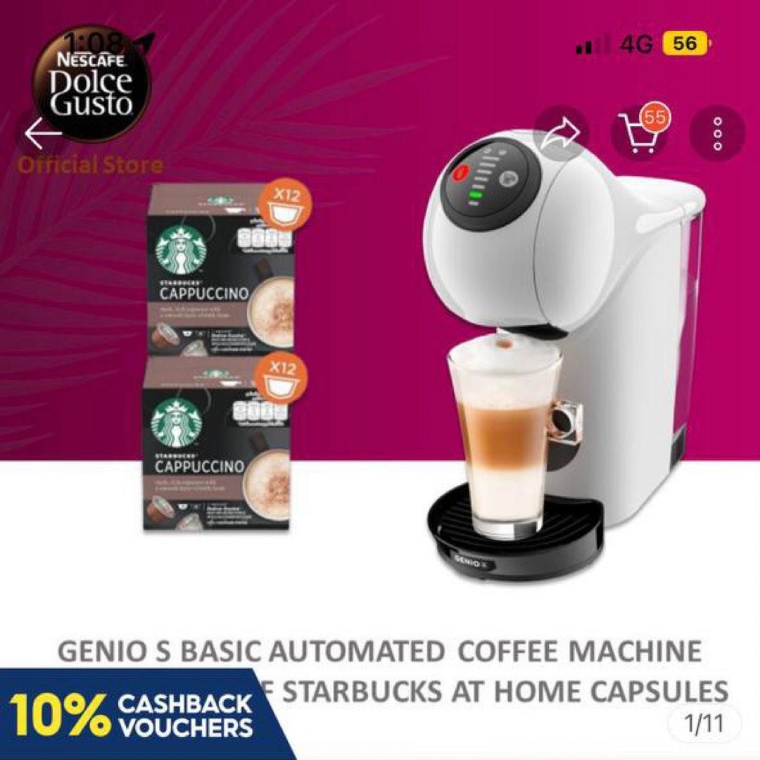 Nescafe Dolce Gusto Genio S Basic Automatic Coffee Machine, TV & Home