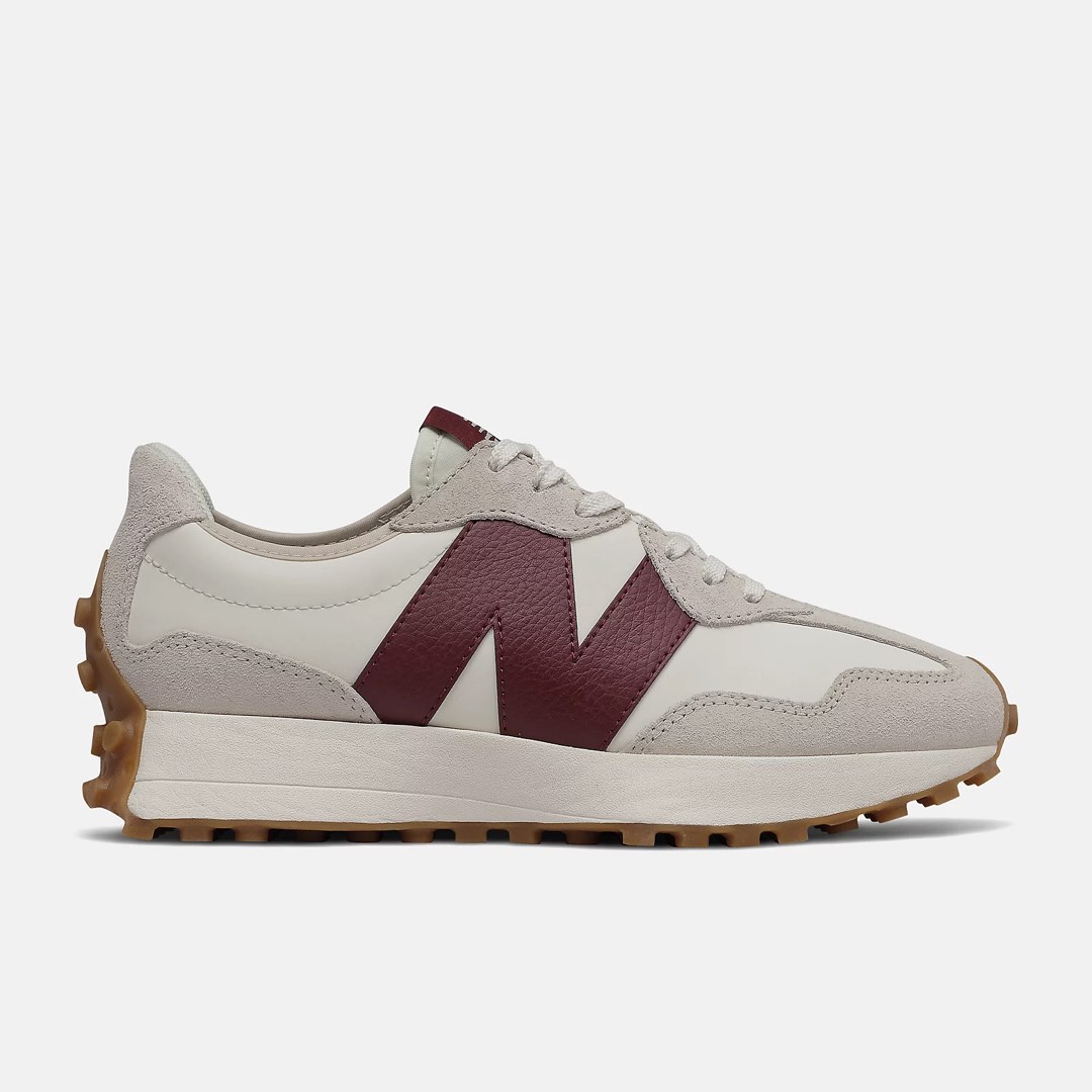 New Balance 327 Burgundy, Women's Fashion, Footwear, Sneakers on Carousell