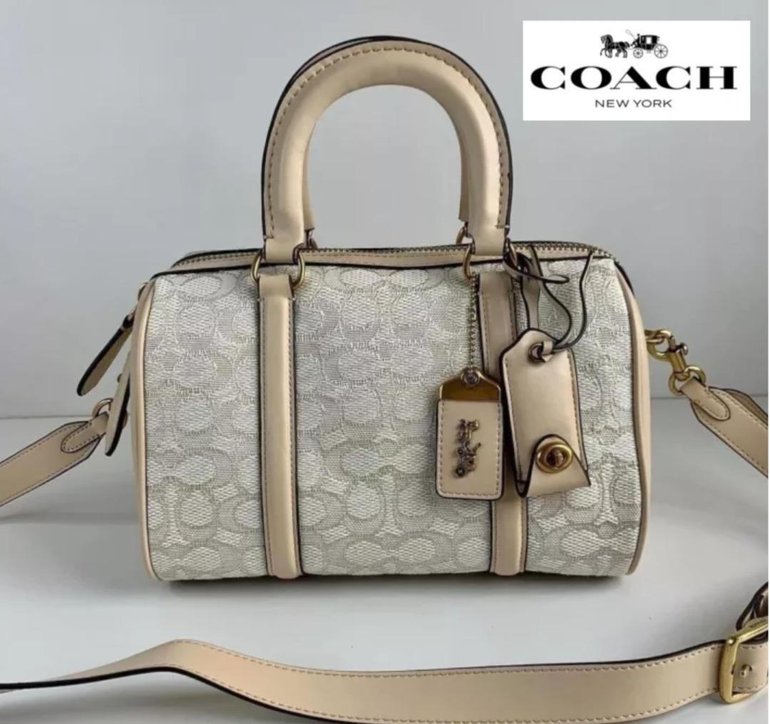 New Coach Original Blue Signature Collection Mini Rowan Crossbody In  Signature Canvas Crossbody Top Handle Bag For Women Come with Complete set  Suitable For Gift, Luxury, Bags & Wallets on Carousell