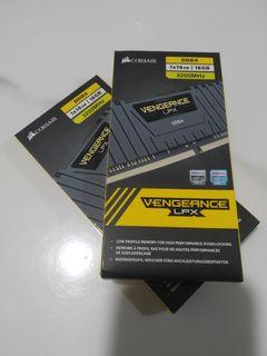 NEW CORSAIR VENGEANCE LPX DDR4 3200MHZ CL16 32GB (16GB x2) PC DESKTOP COMPUTER RAM PERFORMANCE LOW PROFILE BLACK