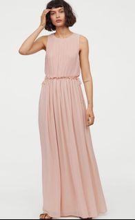 (New) H&M long dress beige colour