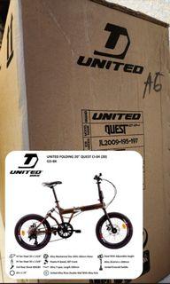 NEW in BOX Sepeda United Quest CI 04 Folding Bike