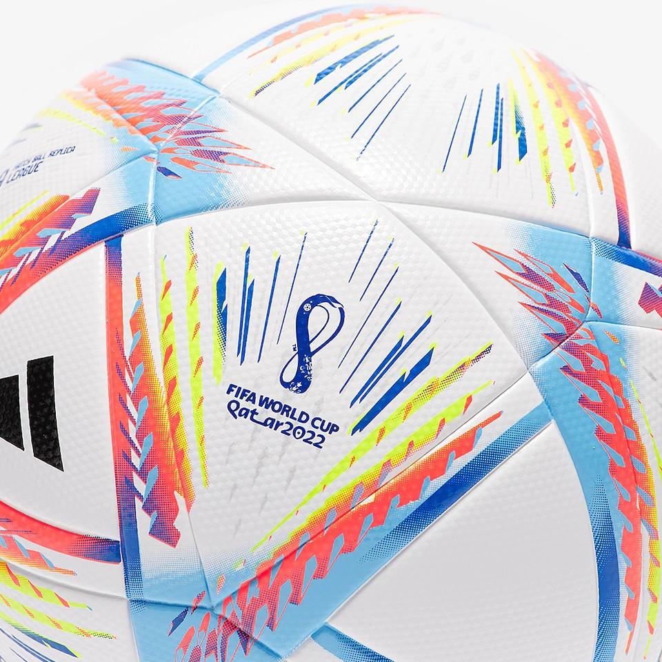 New Official Adidas Al Rihla Fifa World Cup Qatar 2022 Football Soccer  Match Ball in Gift Box, Sports Equipment, Sports u0026 Games, Racket u0026 Ball  Sports on Carousell