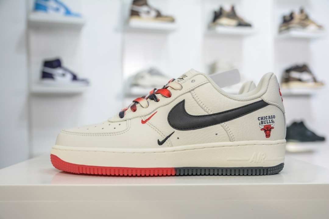 apetito Enriquecer Acelerar Nike Air Force 1 Low '07 "Beige Black Red" Chicago Bulls City Limited Air  Force One Low Top Casual Sneakers, Women's Fashion, Footwear, Sneakers on  Carousell