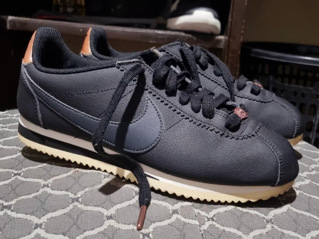 Nike cortez rose gold black online