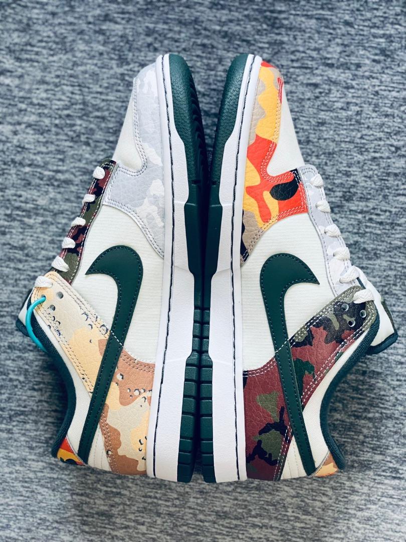 nike dunk low se sail camo