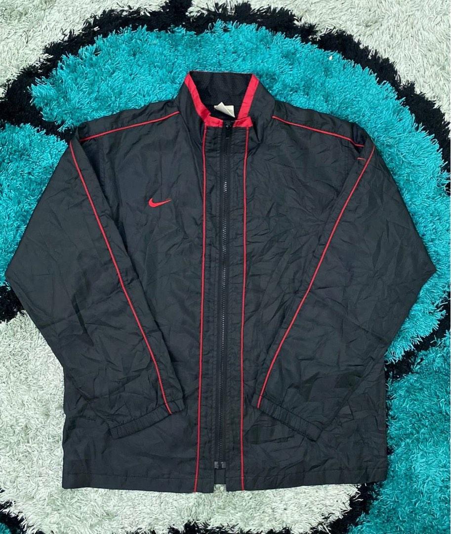 Nike Red Windbreaker, Men's Fashion, Coats, Jackets and Outerwear on