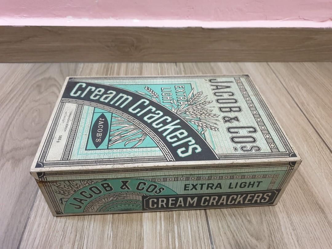 Old Jacob & Co Cream Crackers Tin, Hobbies & Toys, Memorabilia