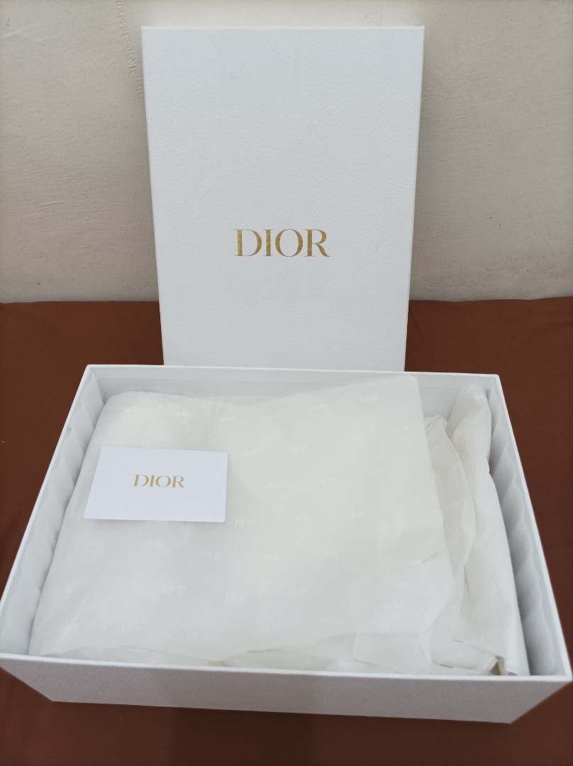 Original Dior shoe box with card, Luxury, Bags & Wallets on Carousell