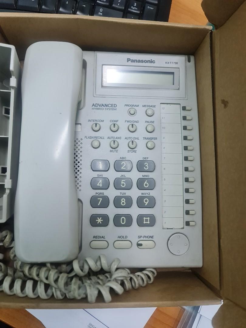 Panasonic keyphone system KXT7730 phone and KXTES824 PBX 4lines n up