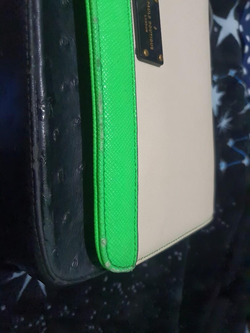 Pauls Boutique Saffiano x Ostritch Leather Goblin Bag in Mediun, Women