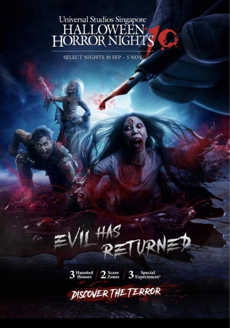 PEAK Ticket Halloween Horror Night USS, Tickets & Vouchers, Event