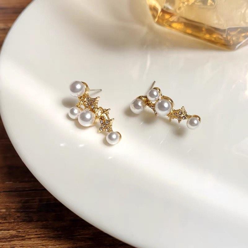 Gold small earrings for women sales