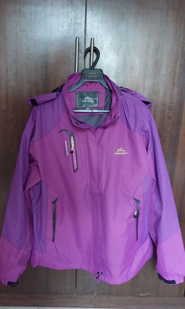 Purple plus size coat top