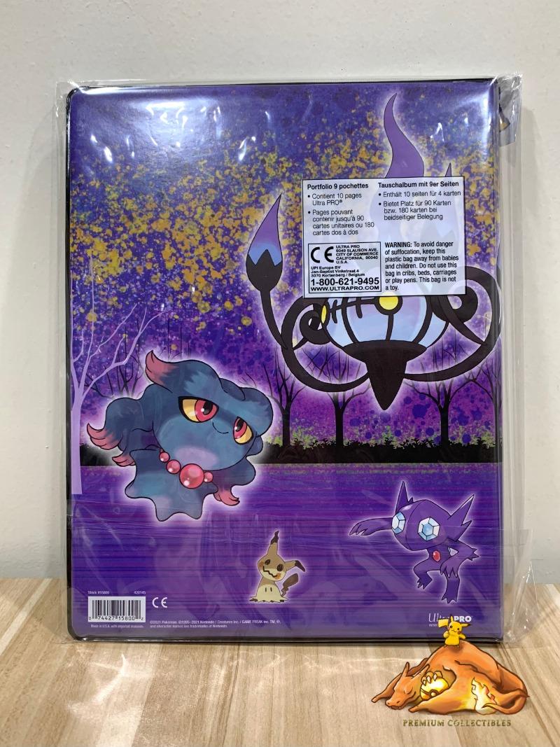 Pokémon Haunted Hollow 9-Taschen-Portfolio – Offiziell Lizenziert – Schützt & Präsentiert Karten – Mit Gengar, Mimigma & Co. – Bis Zu 180 Karten