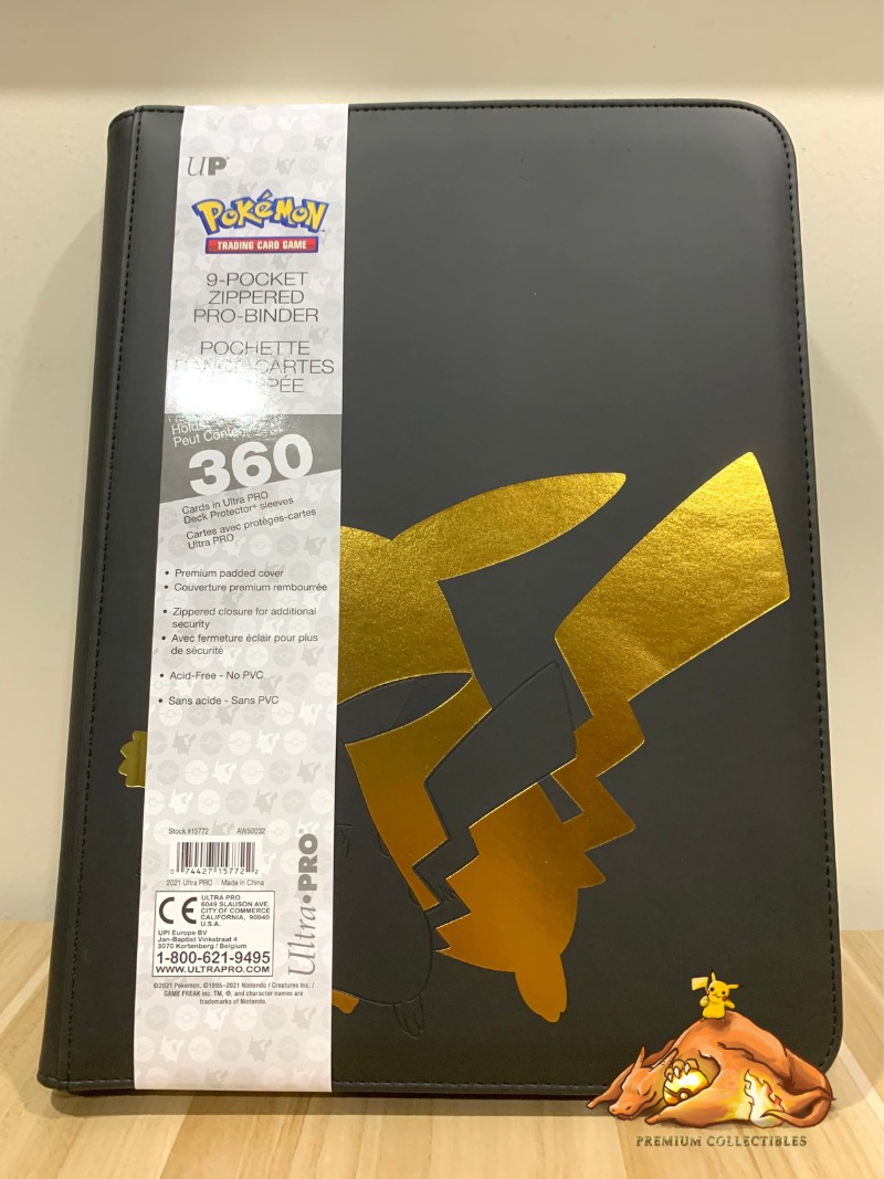 Pokemon TCG UltraPRO Pokemon Binder Elite Series Pikachu 9Pocket