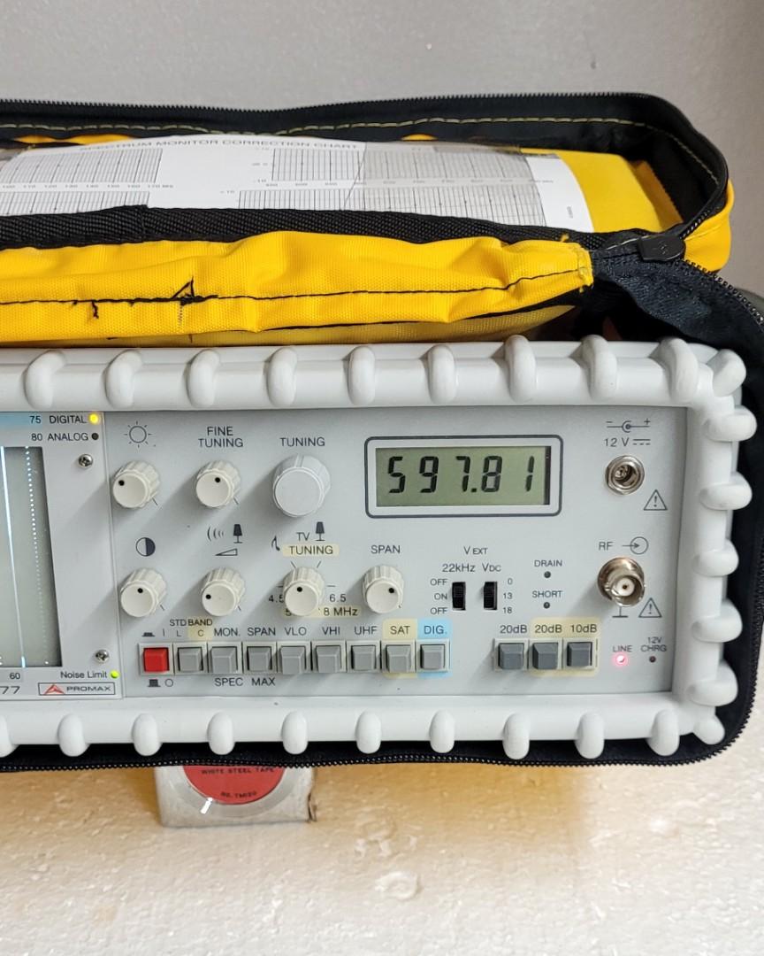 PROMAX MC-577 Digital & Analog TV Meter, 其他, 其他 - Carousell